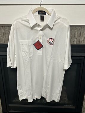 Vintage 1995 Antigua Golf Polo The Big D’s Invitational NWT White Men’s